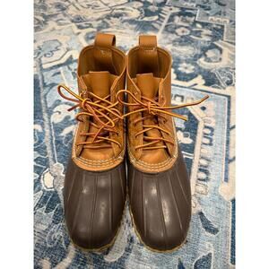LL Bean Mens Bean Boots, 6" Tan/Brown Men’s Size 11 Excellent Lightly Used
